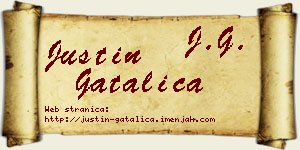 Justin Gatalica vizit kartica